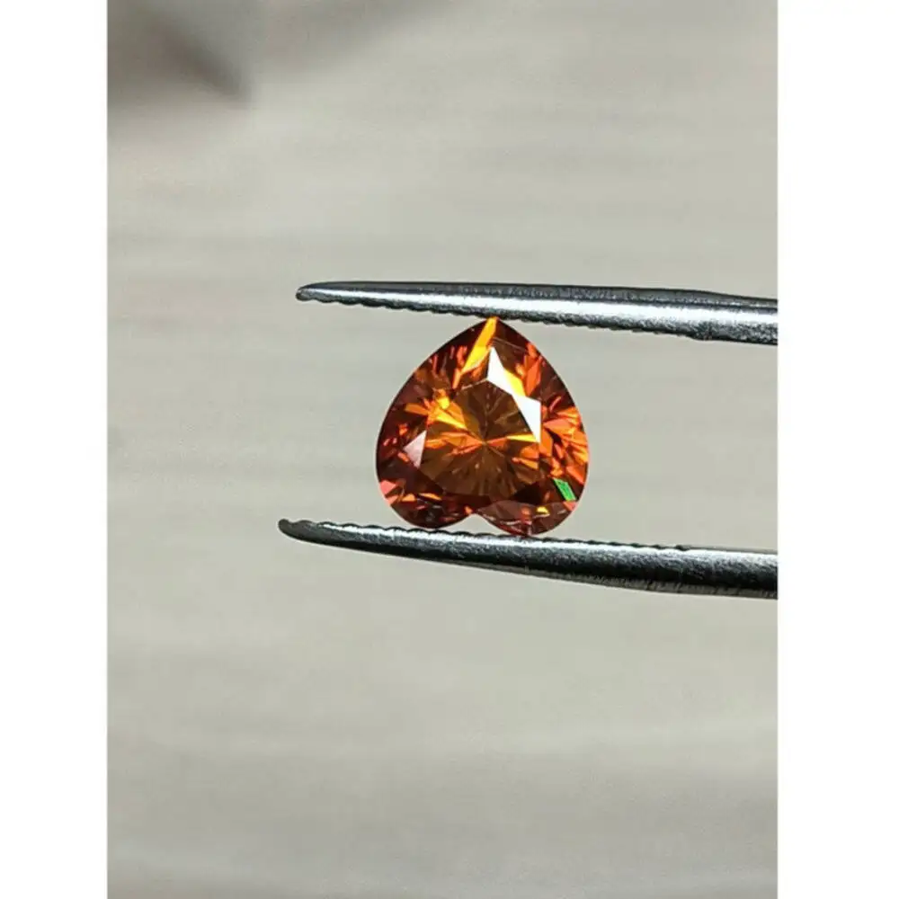 Heart Cut Multi Color D VVS1 1CT 2CT 3CT Loose Moissanite Sparkling Gemstone DIY For Ring Pendant Jewelry Making