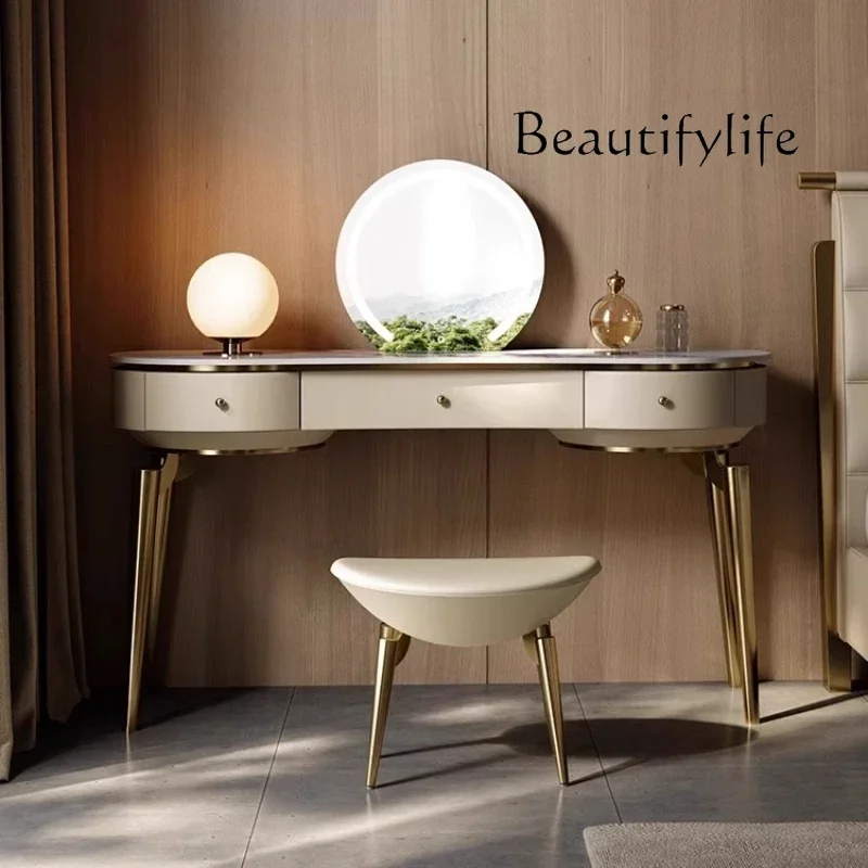 

Smart Home Makeup Nordic Vanity Table Makeup Luxury Storage Aesthetic Decor Dressing Table Living Room Salon Penteadeira Quart