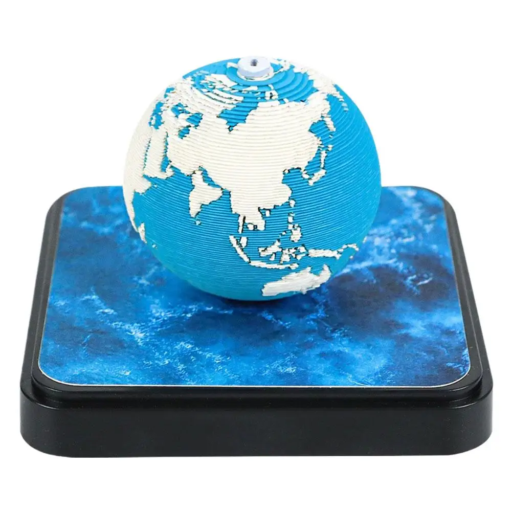 3D Earth Shape English Calendar 2027 Earth Paper Carving Sculpture Calendar 3D Art Notepad for DIY Memo Pad Creative Gift