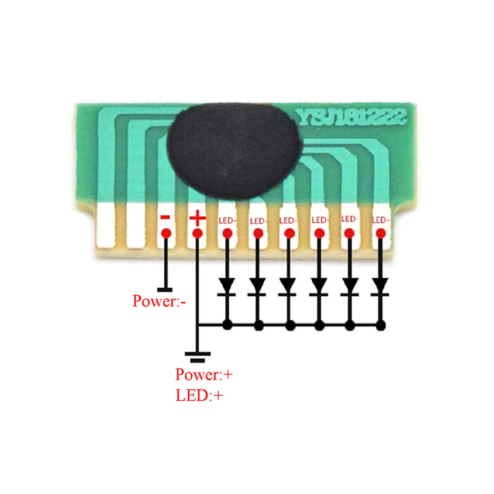 10pcs/lot DIY 6-LED LEDs 3-4.5V Flash Chip COB LED Driver Cycle Flashing Control Board Module IC Electronic