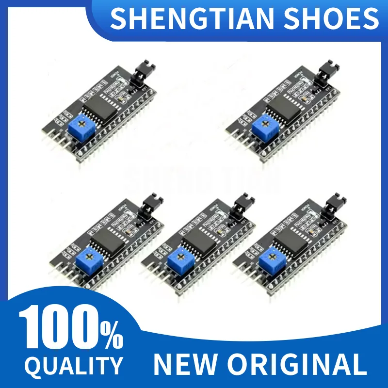5PCS PCF8574 LCD Display Adapter Module IIC I2C LCD1602 2004 IIC Serial Interface Board 5V for Arduino Robort Parts