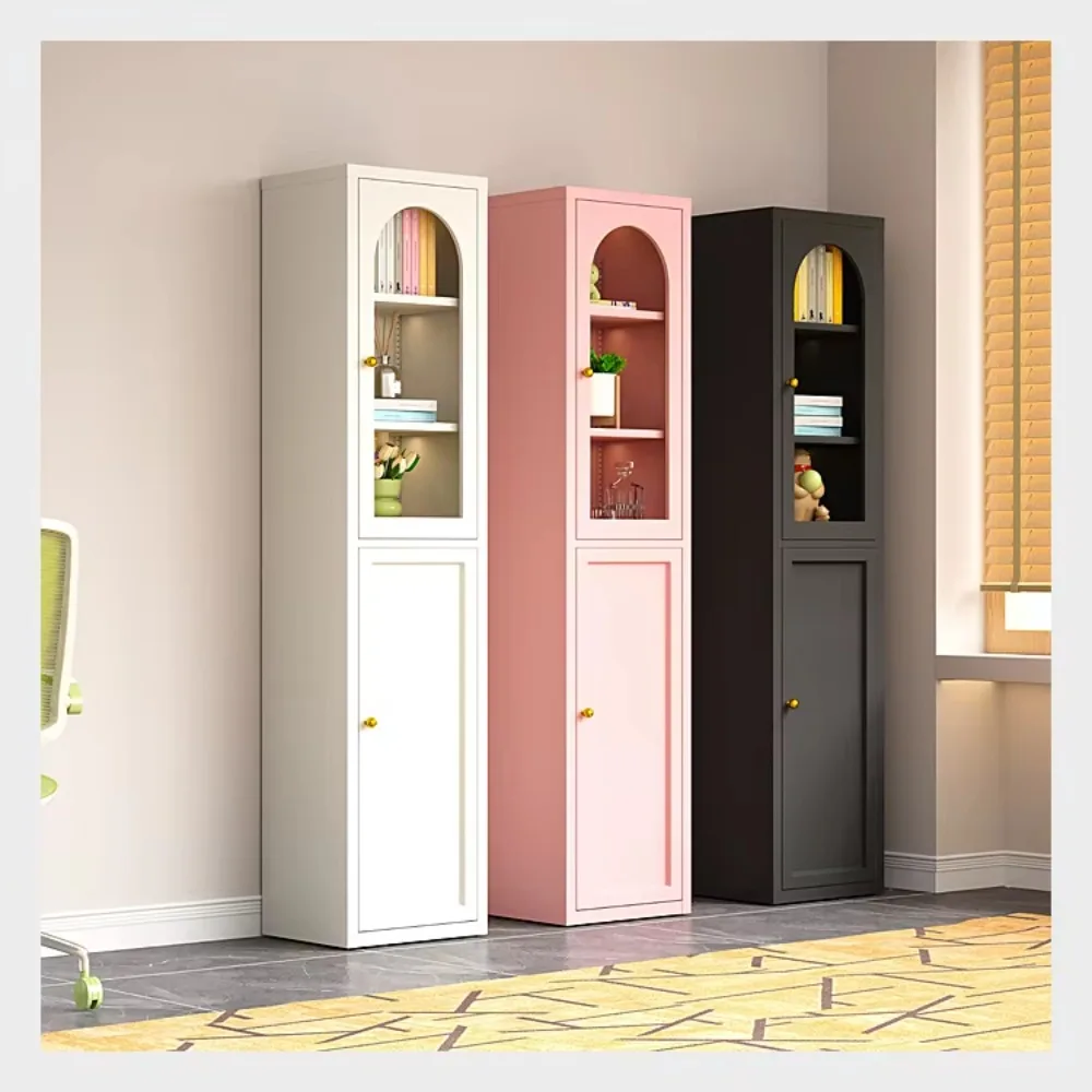 

Custom Bookcase Against The Wall with Glass Door Floor-to-ceiling Bookcase Storage Cabinet Document Storage Cabinet