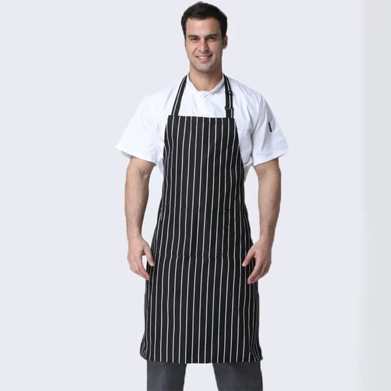 Avental de chef de cozinha, café, loja, mulher e homem, garçom, churrasco, restaurante, cor sólida, trabalho de cozinha, halterneck