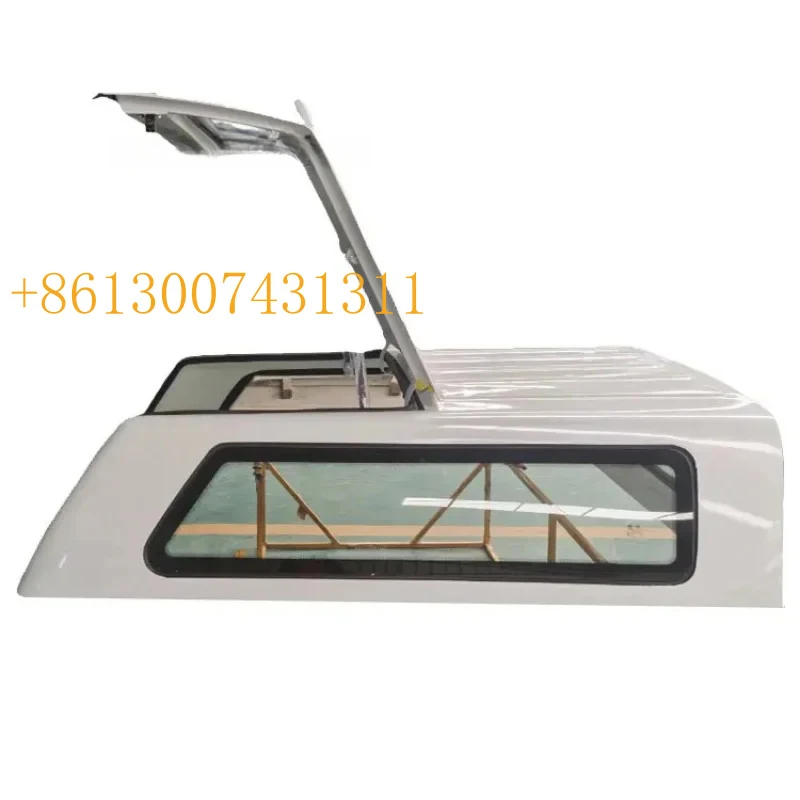 FactoryManual Operation Aluminum Alloy Truck Topper Pickup Truck Canopy Locking Hinged Features Waterproof Tailbox Function