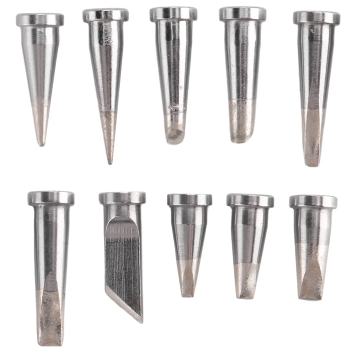 10Pcs Durable Soldering Tip Set for Weller WSD81 WD1000 WSP80 WP80 LT Soldering Station