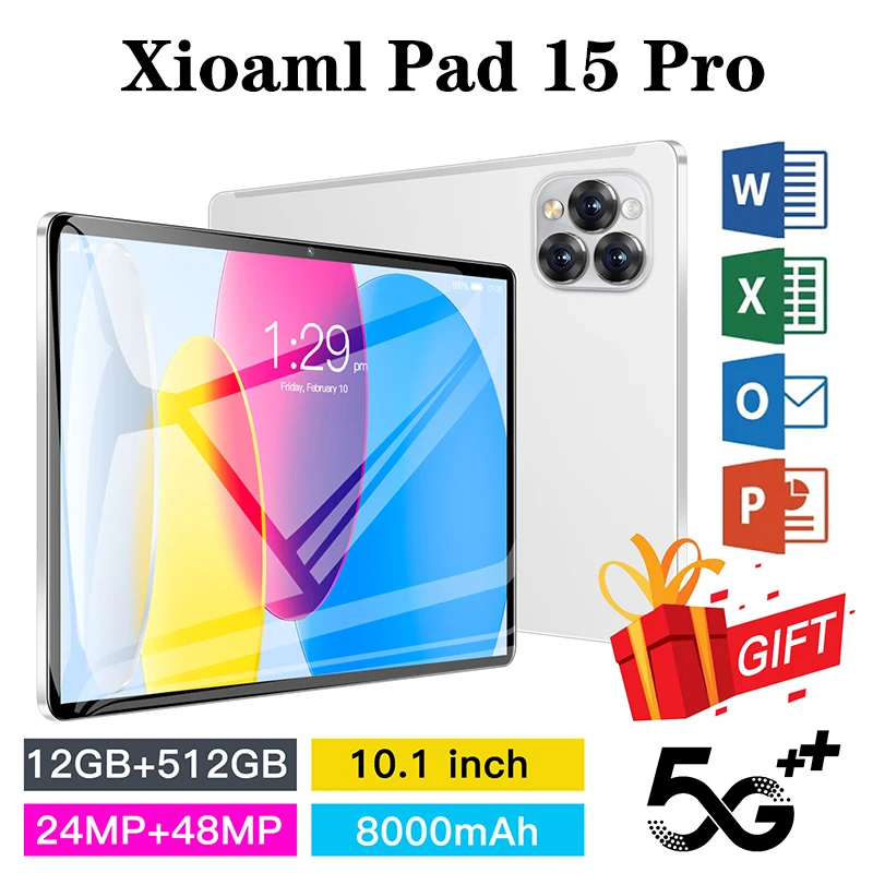 

Планшет Xioaml Pad 15 Pro, телефон, Android 13, 11 дюймов, 16 ГБ, 1 ТБ