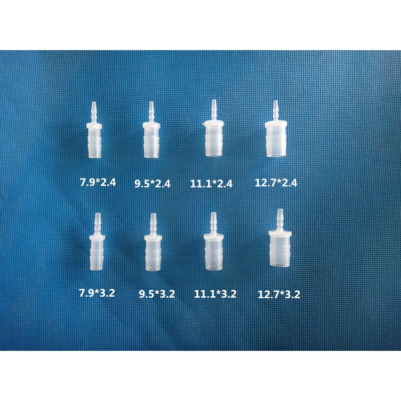 

100PCS SETS Plastic Straight Pipe Butt Joint Pagoda Straight Pipe Hose Reducing Connector PPTransparent Reducing Large and Smal