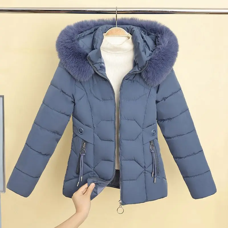 2024 Winter Women Hooded Jacket Coats Long Parkas Female Down Cotton Overcoat Thick Warm Padded Windproof Casual Windbreaker 3XL