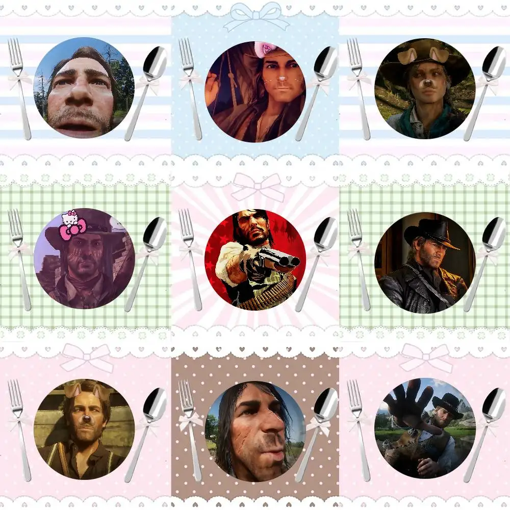 Juego G-Red Dead-s Redemption 2 insignias, alfileres de solapa de dibujos animados para fanáticos, broche, emblema, baratijas, regalos, mochilas, decoración, piezas de joyería