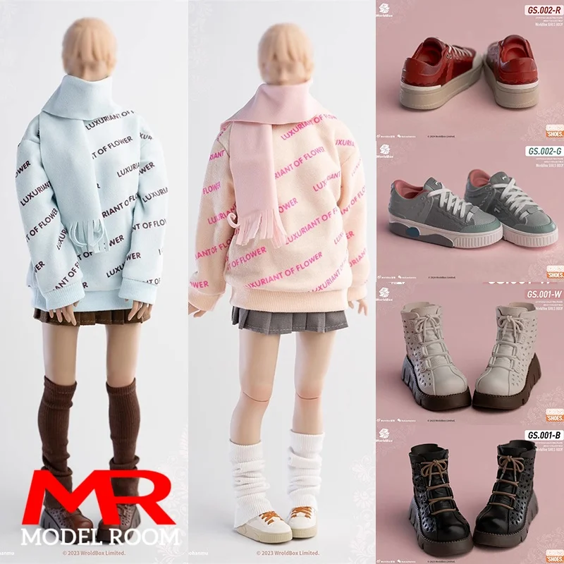 

Worldbox CA010 1/6 Winter Girl Clothing Set Sweater Pleated Skirt Model Fit 12'' AT201 AT203 Female Soldier Action Figure Body