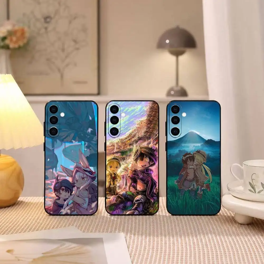 Anime M-Made in Abyss  Phone Case For Samsung Galaxy A73,A72,A71,A70,A53,A52,A51,Others Soft Black Cover