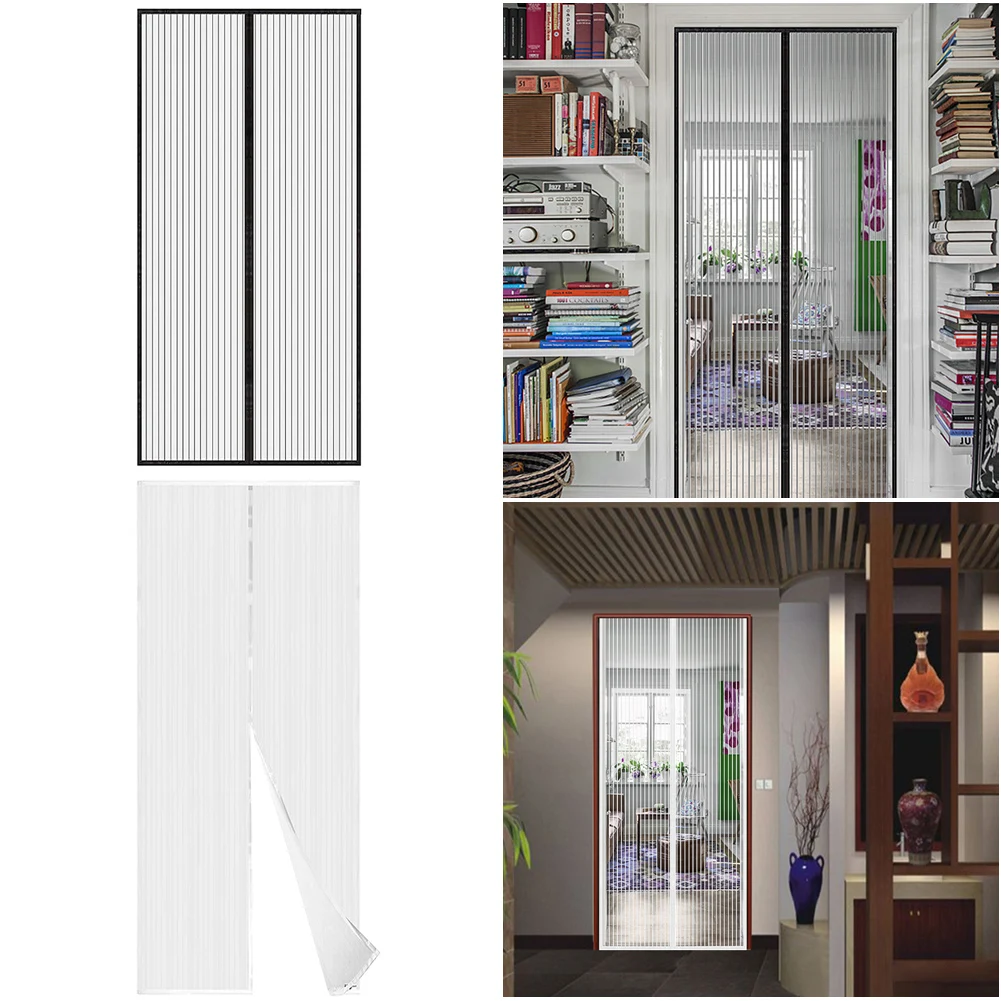 100x210CM Magnetic Mosquito Net Curtain Automatic Closing Fly Insect Screen Mesh Anti Insect Mesh for Kitchen Indoor Living Room