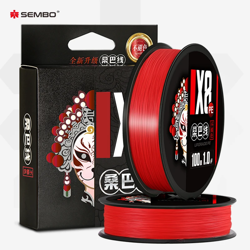 SEMBOlure Power สายตกปลาถักไม่เคยสูญเสียสีญี่ปุ่นคุณภาพสูง Braid X8 Multifilament PE สายตกปลาทะเล