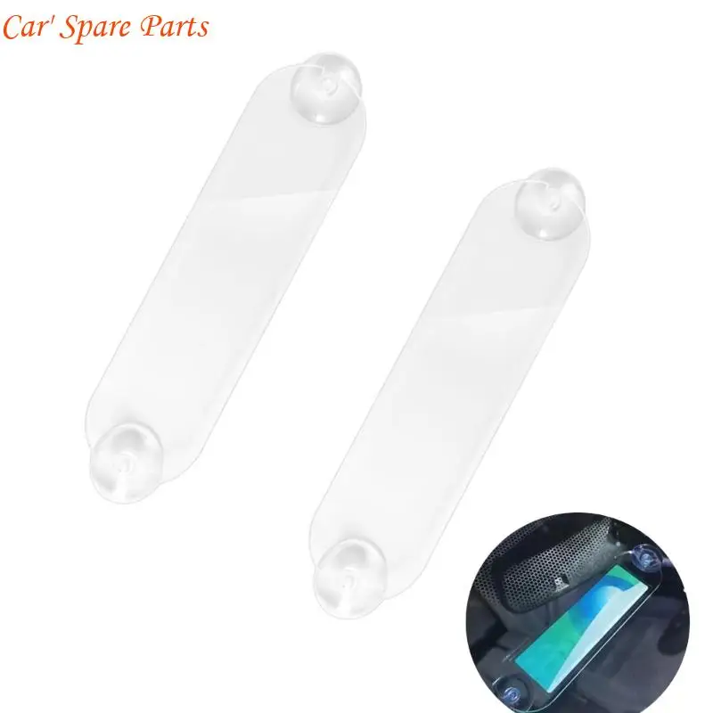 Y4UA 2pcs Pass Mounting Strips with Strong Suction Cups Windshield Transponder Holder for Major Toll Passes Pass Holder