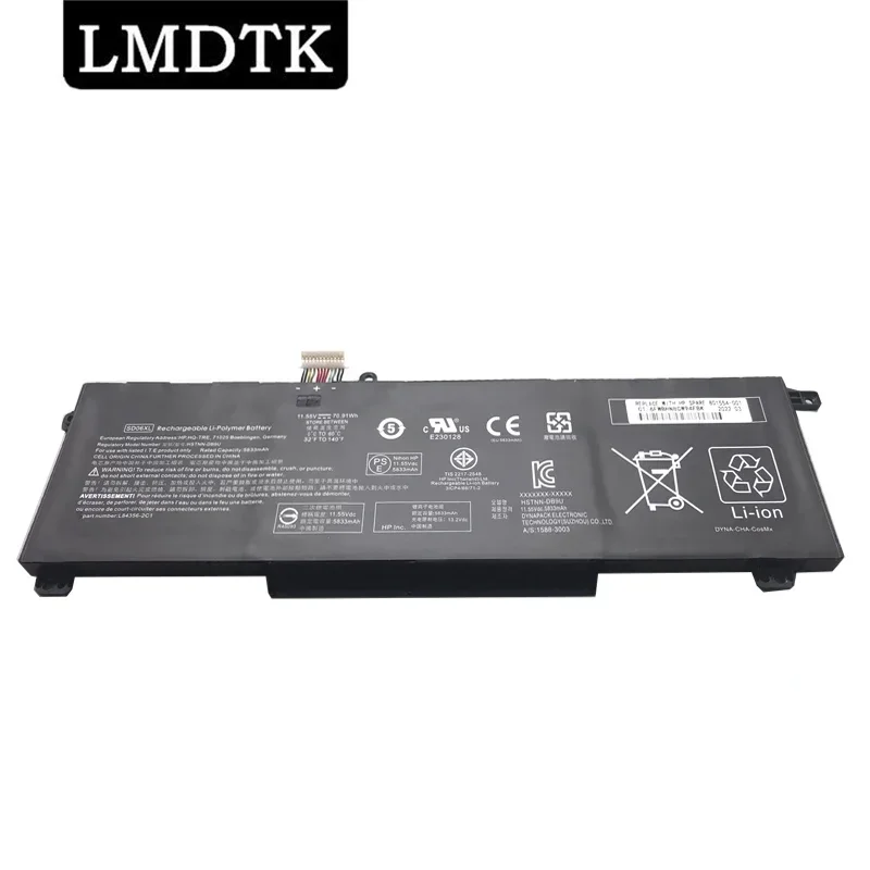 

LMDTK Новый SD06XL Аккумулятор для ноутбука HP Omen 15 2020 EK0026NR EK000 EK0013TX EK0023TX EK0059 L84356-2C1 11,55 V 70.91WH