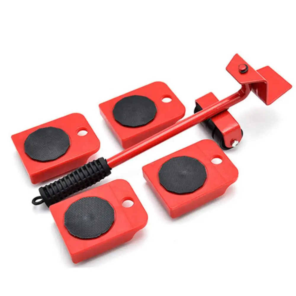 Heavy Duty Furniture Lifter Transport Mover Lifter Slides Wheel Easy Furniture Moving Tool Set Furniture Roller Bar Hand Tools