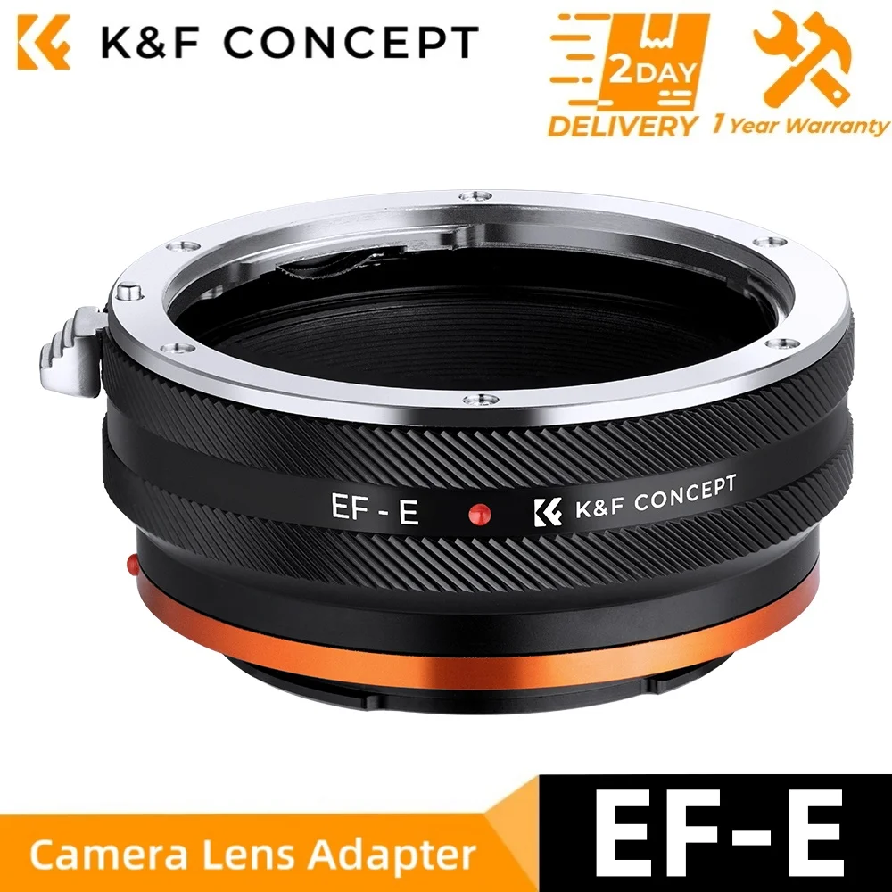 

K&F Concept EF to E PRO Mount Lens Adapter Ring for Canon EOS EF Mount Lens to Sony E A6400 A6500 A6600 A7II A7SI NEX-5N Cameras