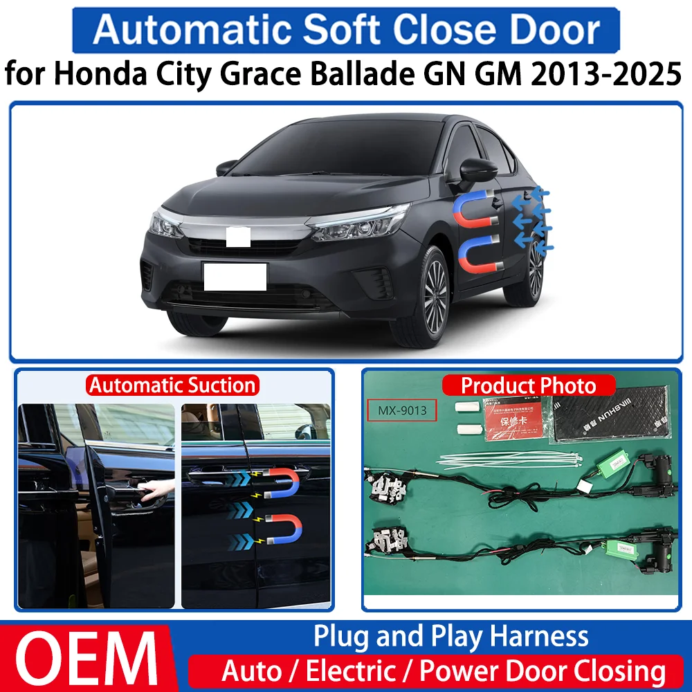 

for Honda City Grace Ballade GN GM 2013-2025 Car OEM Automatic Soft Close Door Electric Suction Kit Auto Power Closing System