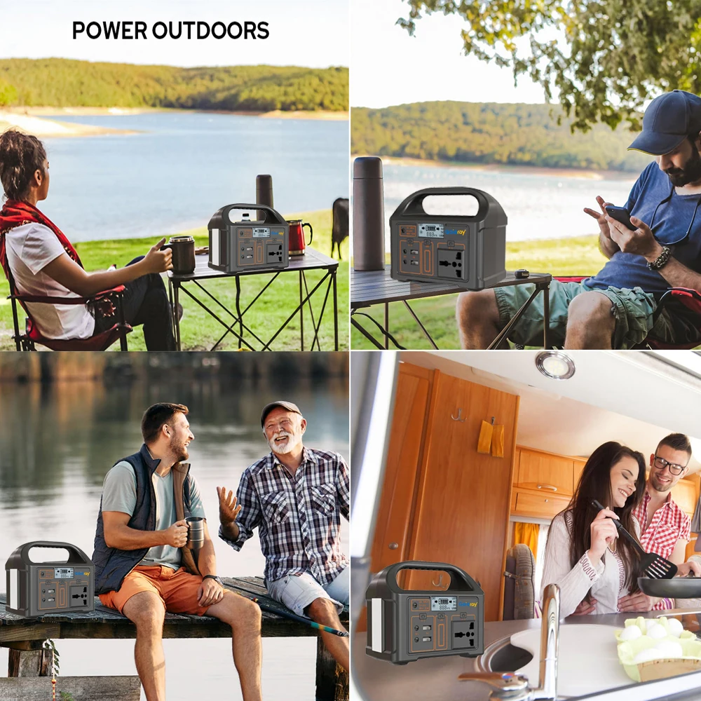 100W centrale elettrica portatile 220V/110V generatore solare esterno emergenza Mobile Power Bank 24000mAh LiFePO4 per campeggio Power LED