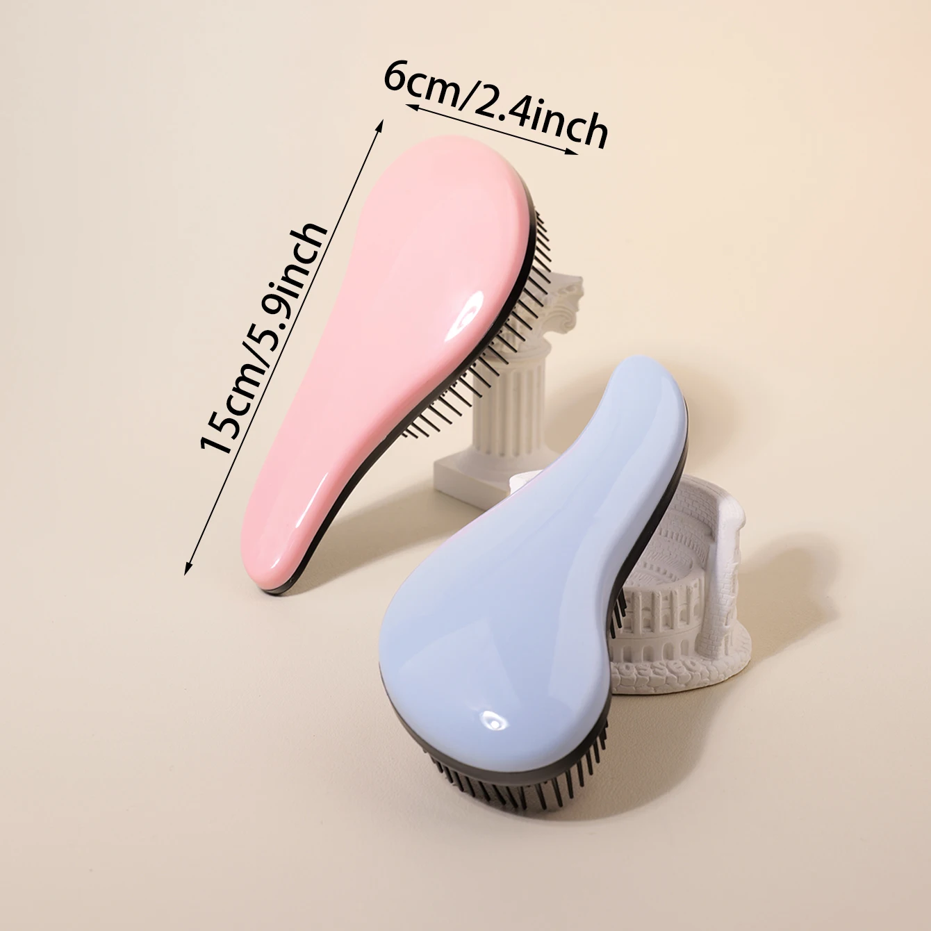 2pc Small Hair Combs，Lightweight Hair Brush for Women & Men，Comb for Curly Hair, Straight, Dry，Special for real hair wigs view 6