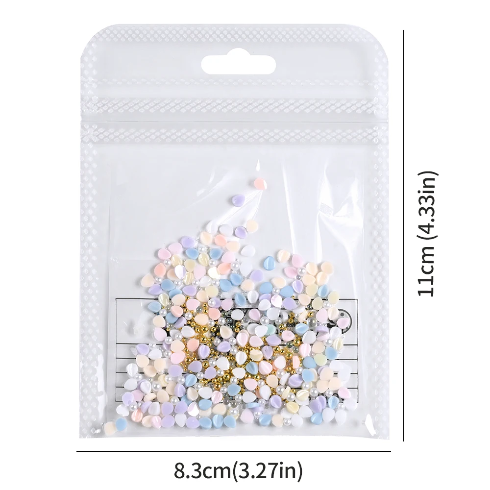 ชาร์มเล็บอะคริลิค 3 มิติ รูปกลีบดอกไม้ 150 ชิ้น สำหรับตกแต่งเล็บ DIY ลูกปัดสีขาวทอง กลีบอะคริลิคขนาดเล็ก อุปกรณ์ตกแต่งเล็บสไตล์ Y2K # # $