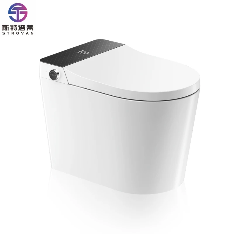 

HKZX Automatic Intelligent Smart Toilet Bathroom One Piece Bidet Toilet with Remote Control