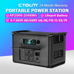 2000Wh Portable Power Station Lifepo4 Batteries Outdoor Powerful Power Bank 640000mAh Large Capacity Secondary Battery Camping