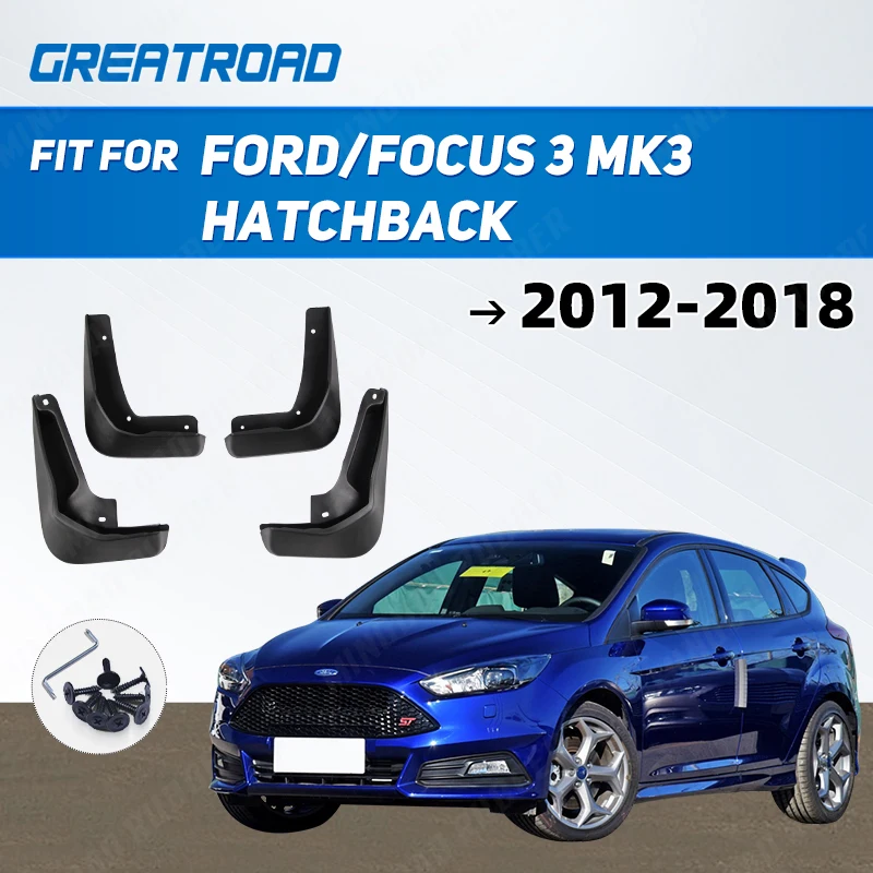 

Car Mud Flaps Mudguards Mudflaps Splash Guards for Fender Accessories For Ford/Focus 3 MK3 Hatchback 2012-2018 2013 14 15 16 17