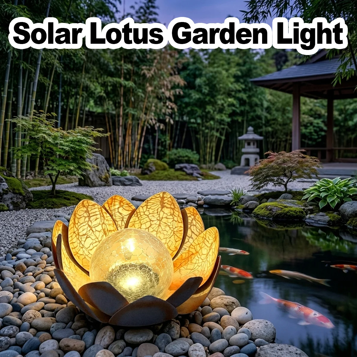 Outdoor Lighting Art - Lampada Solare a Forma di Loto