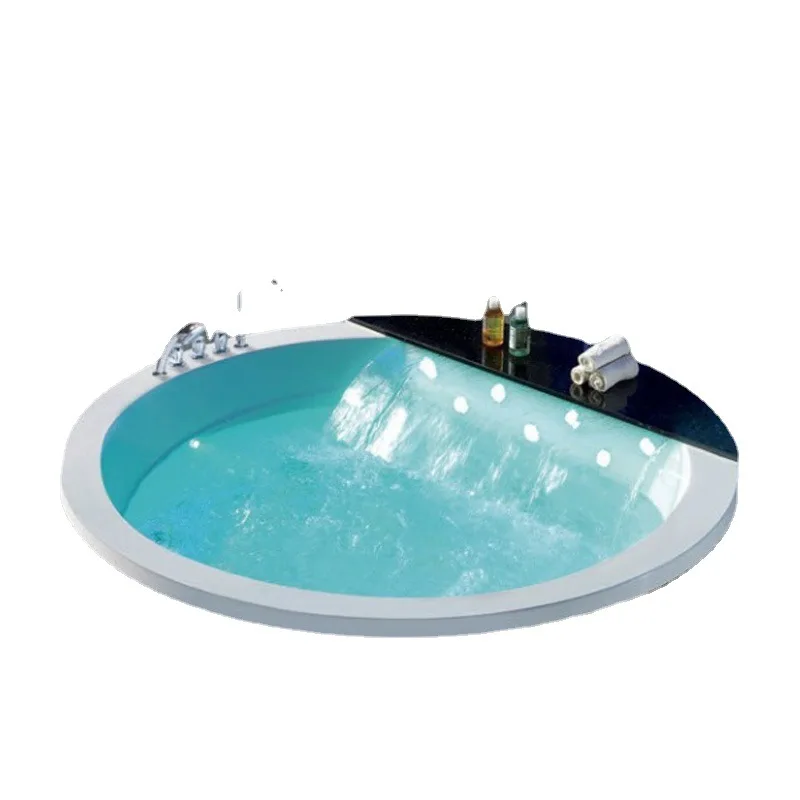 

Large bathtub acrylic embedded freestanding Jacuzzi, bubble bath constant temperature, smart bathtub
