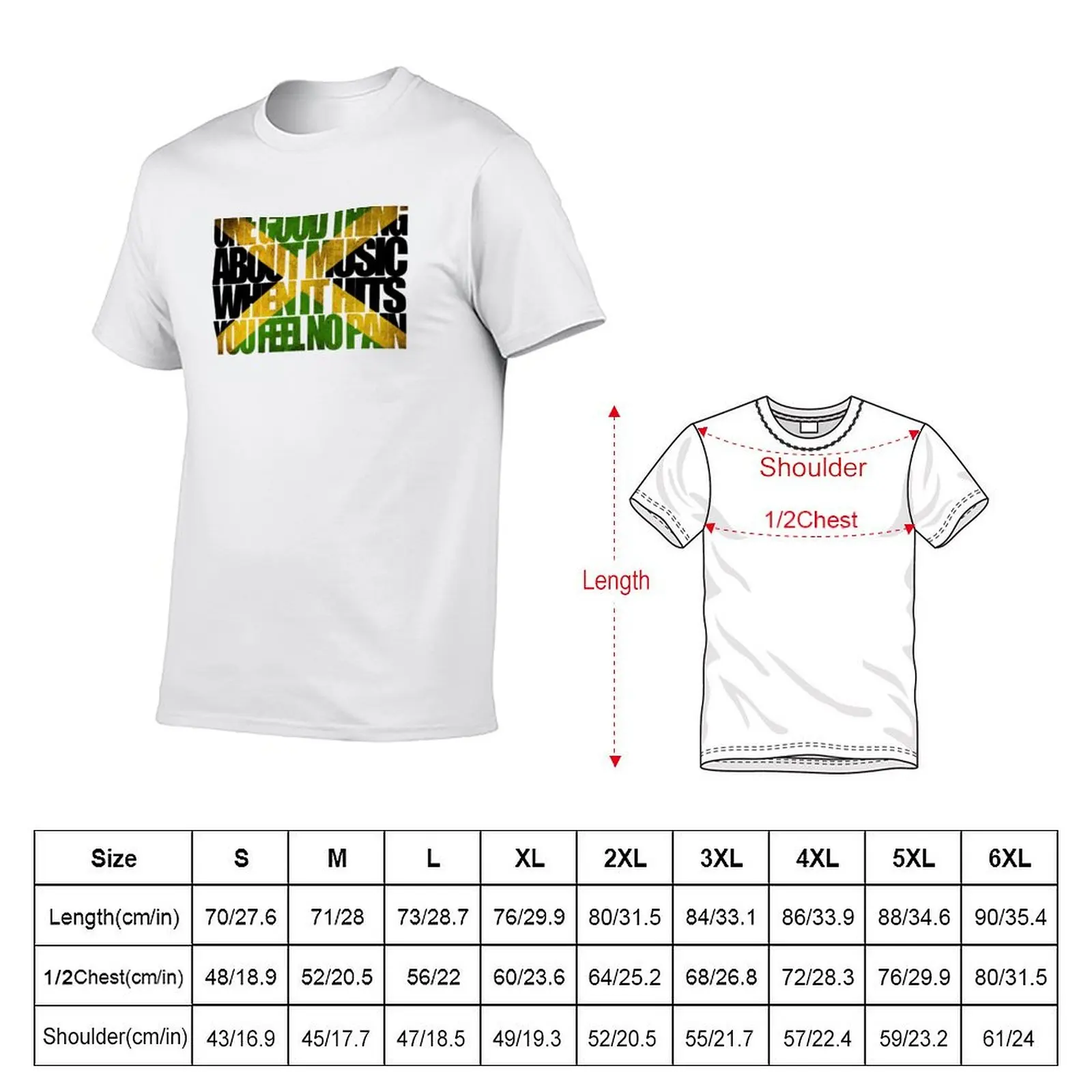 One Good Thing About Music Trenchtown Rock Song Lyric Quote T-Shirt shirts graphic tee Funny t-shirts men clothing