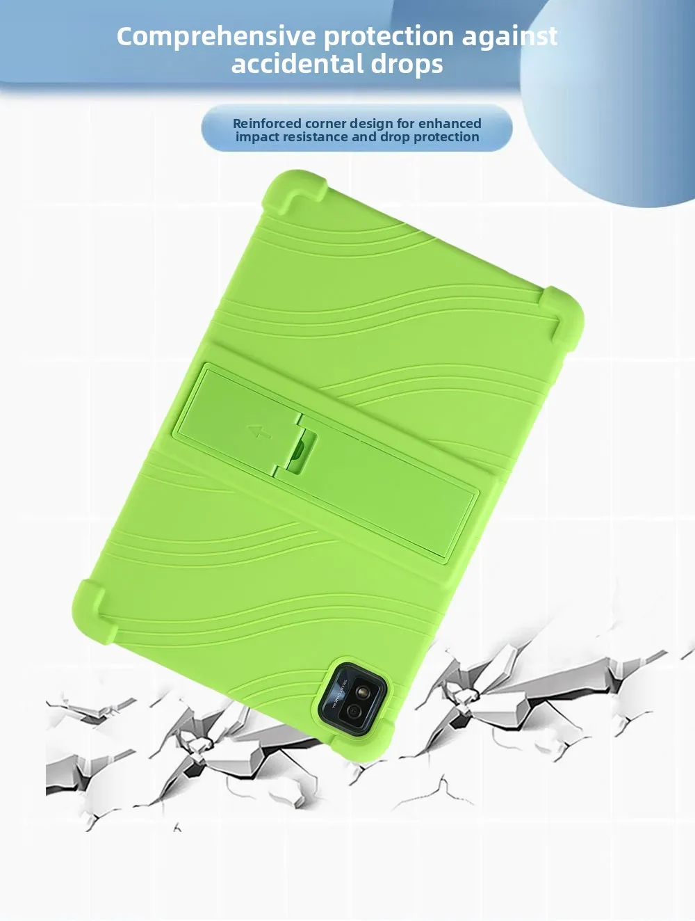 Stoßfeste TPU-Hülle für TCL Tab 10S 9081X 10.1, Robuster Stoßfänger mit Ständer, Mehrere Farben – Detail 7