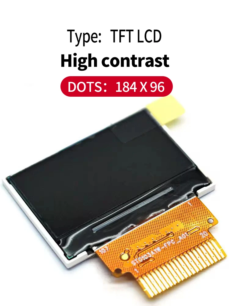 الأصلي ST0103A2W-WSNLW-F ST013A1W-FPC-A02 IPS Screen184x96 1.03 بوصة TFT شاشة الكريستال السائل SPI واجهة ل Anki جديد ناقلات روبوت