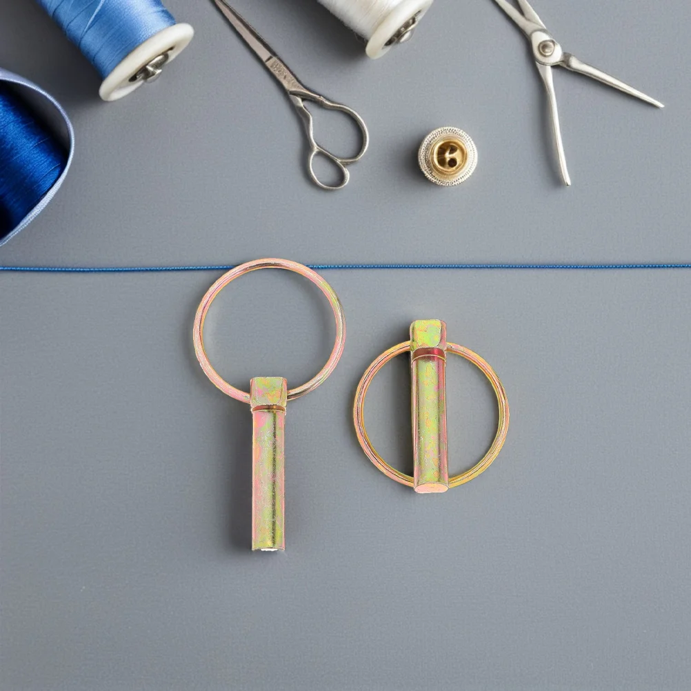 Set di 8 Perni per Gancio Traino con Clip, Resistenti, per Trattorini, Carrelli e Attacchi per Tosaerba