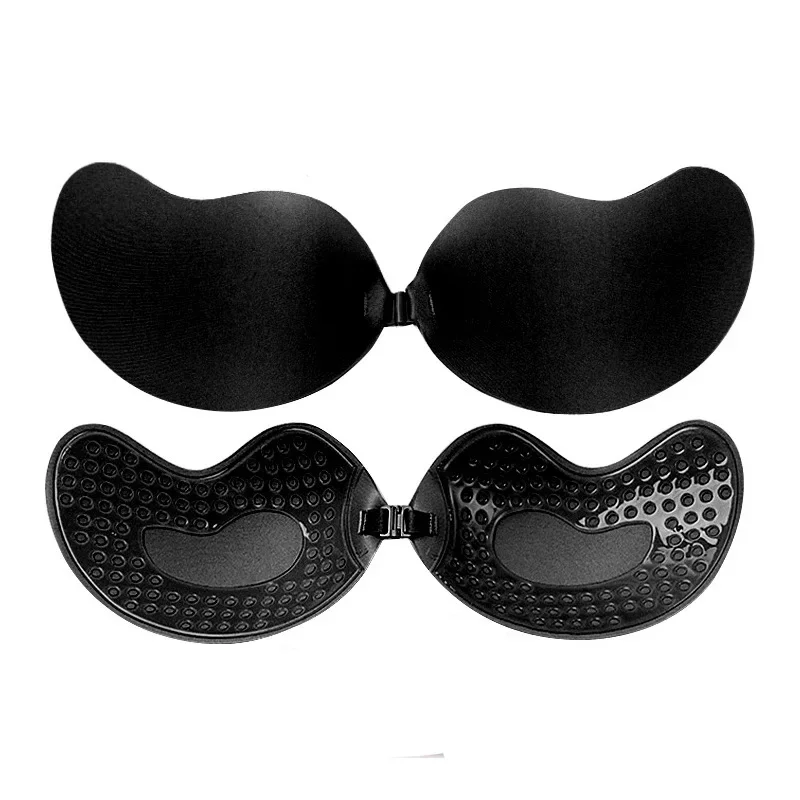 Adesivos de peito de silicone sem alças levantar sutiã nu feminino reutilizável push up adesivo pastoso sutiãs capa de mamilo lingerie estofamento