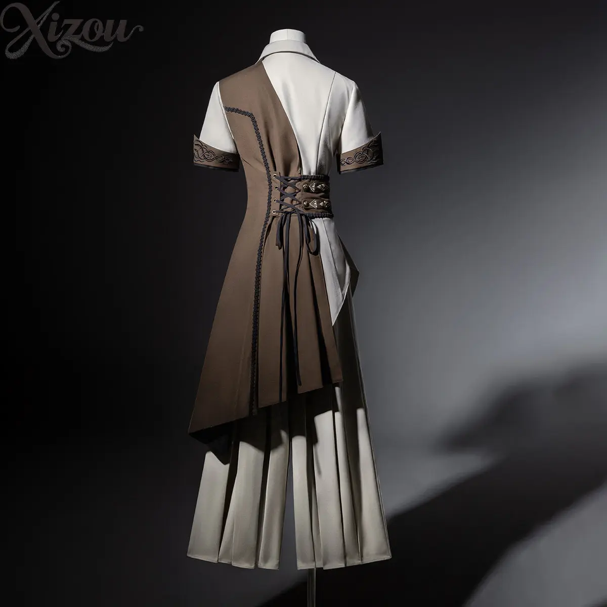 Sailing Guide Medieval Lolita Suit Top Coat Pants Retro Art Outfit Irregular British Coat Unisex Voyage Guide 2026 Slim Cosplay
