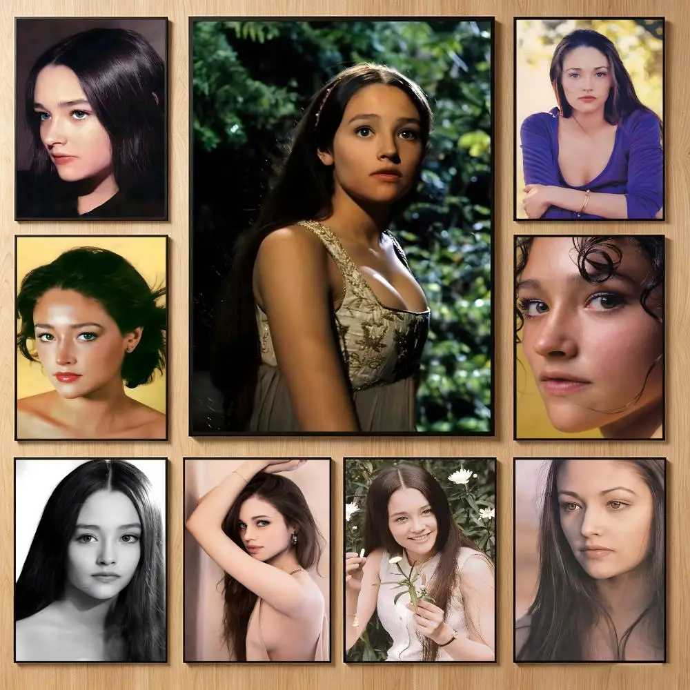 Timeless Vintage Film Icon O-Olivia Hussey Poster Classic Self-Adhesive PP Wall Sticker for Living Room Bar Decor Gift