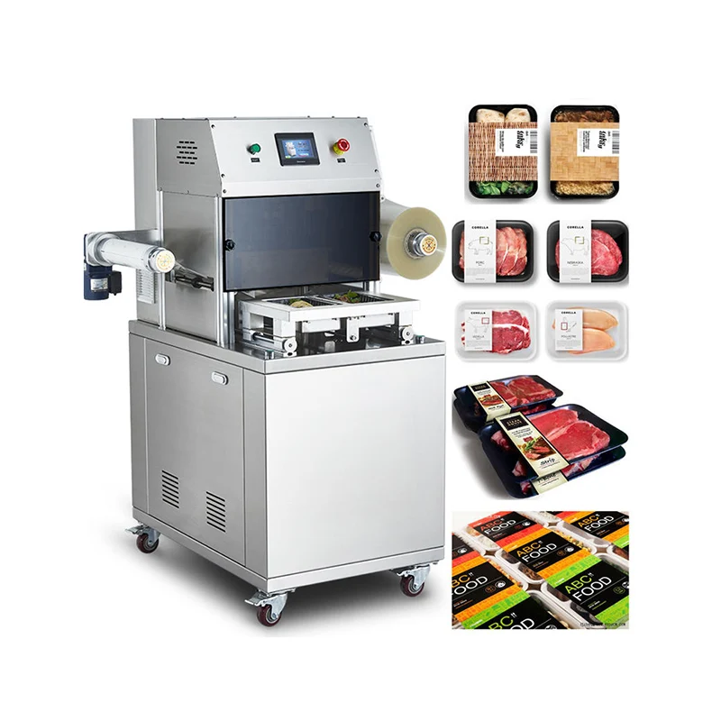 MAP Tray Sealer Modified Atmosphere Packaging Machinery for Food Vegetable Sealing Custom