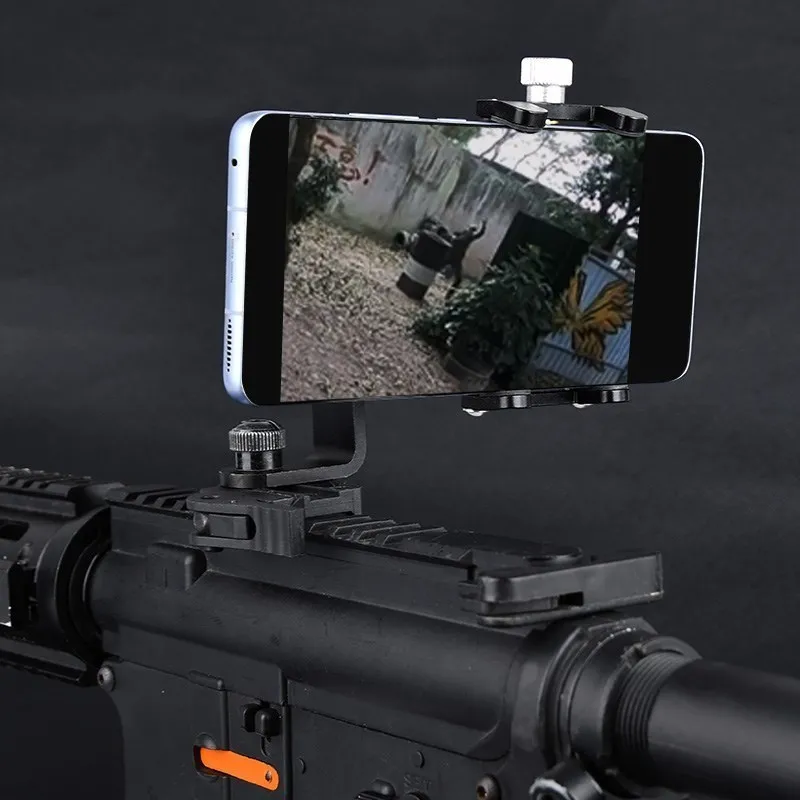 WADSN Tactical Picatinny Rail Mount Mobile Phone Holder Military Outdoor Mobile Navigation Shooting Query Airsoft Rifle Holder