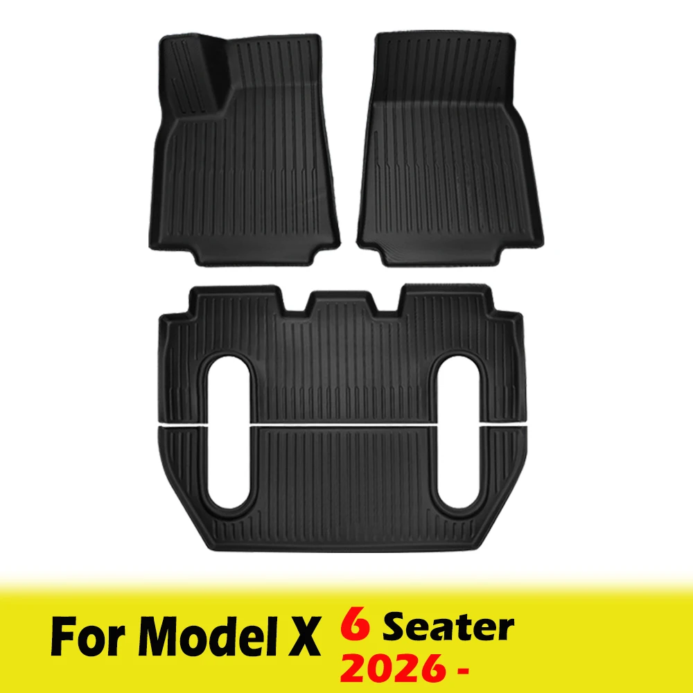 BEVO Vloermatten voor Tesla Model X 5 6 7-zits 2024 2023-2016 All Weather Waterdichte Cargo Frunk kofferbak Matten Liners Accessoires
