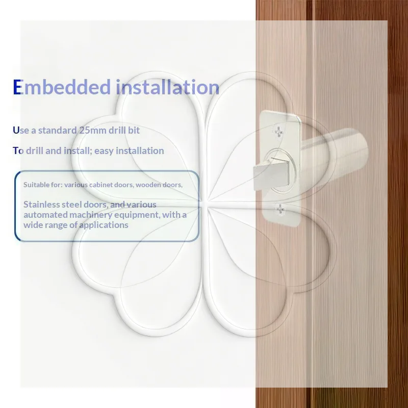 DC12V24V Embedded Electric Bolt Lock Concealed Access Control Electric Lock Wooden Door Stainless Steel Door Electric Lock