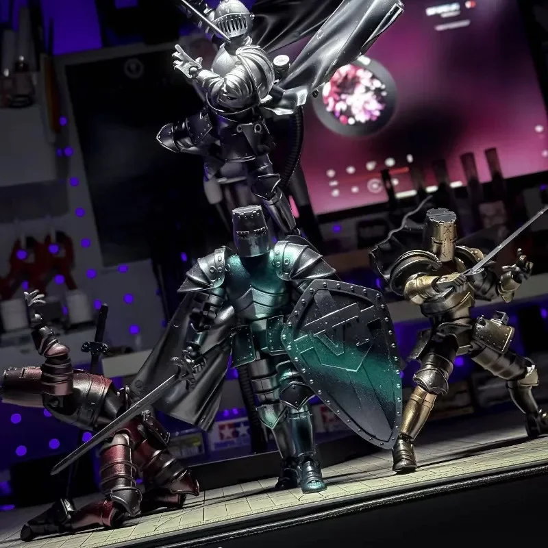 فارس القرون الوسطى محظوظ 13 دمية الشكل المنقولة المشتركة دمية مشتركة بنة ثلاثية الأبعاد تجميعها ألعاب للأولاد الهدايا اللبنات الاطفال #6