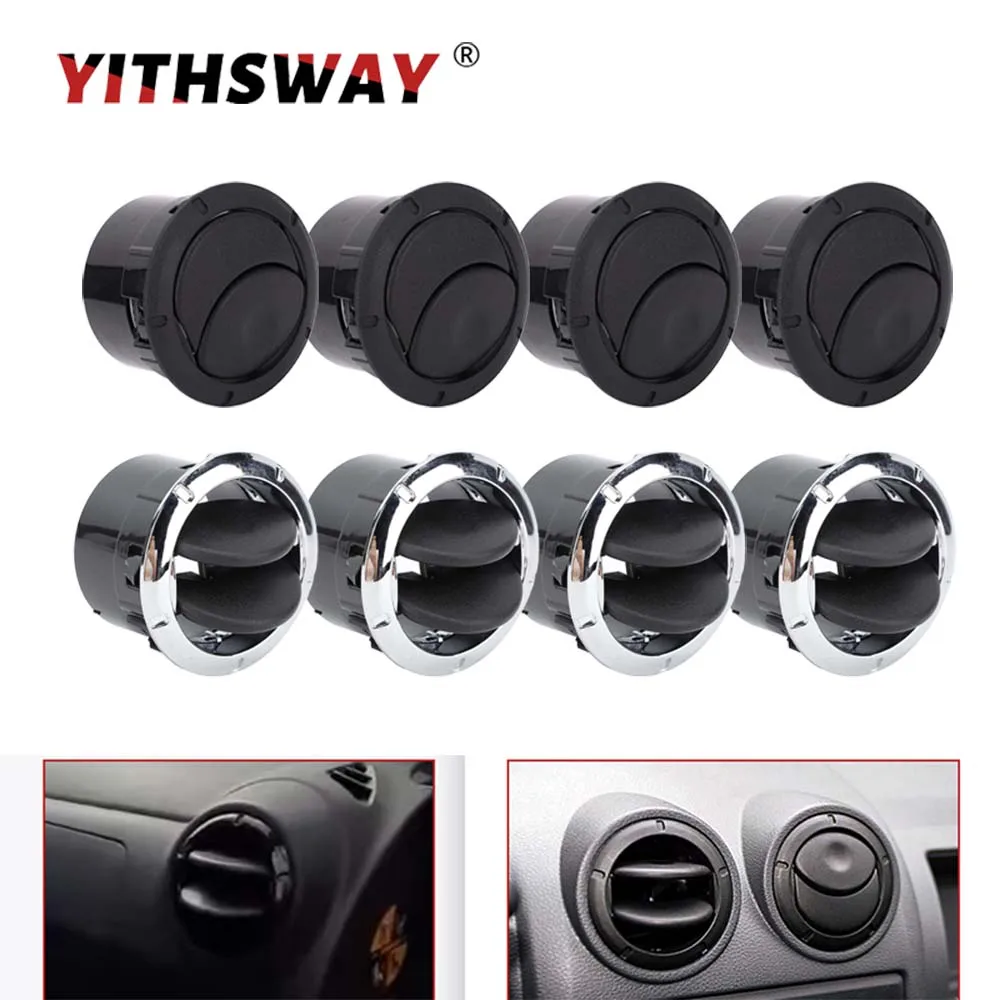 4PCS Cache de ventilation intérieur pour tableau de bord, grille de ventilation de climatisation pour Renault Dacia Logan Sandero Master 3 Opel 8200212480