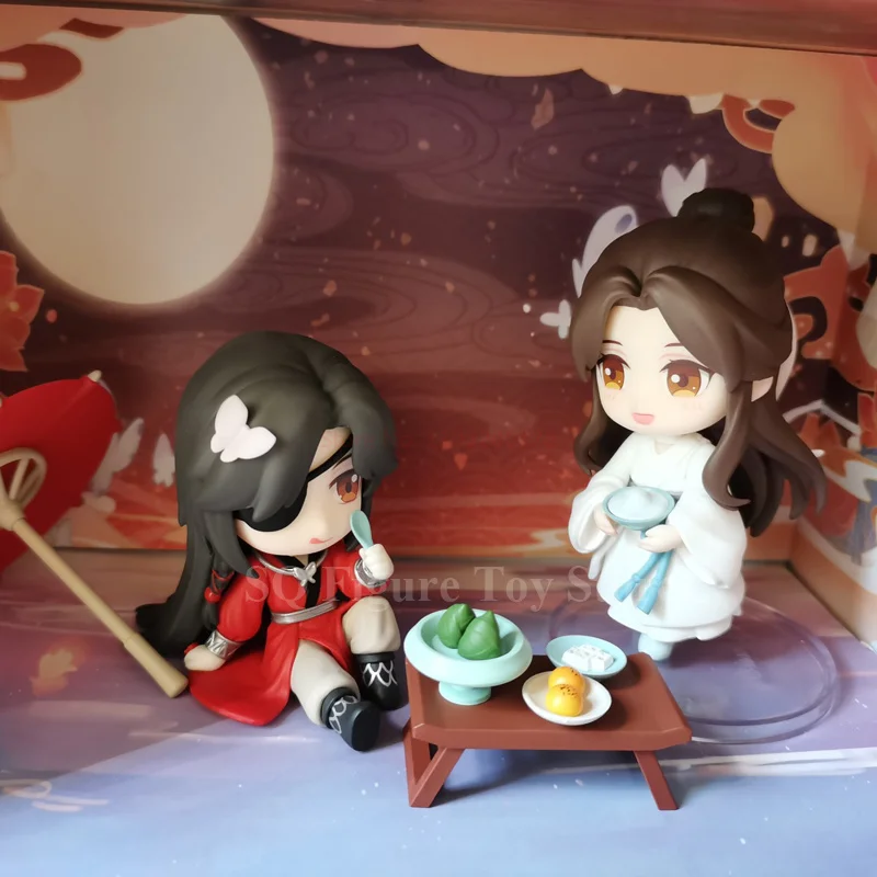 Heaven Official Blessing Xie Lian Hua Cheng Action Figures Blissful Feast Q Ver Figurines Collection Pvc Model Statue Doll Toy