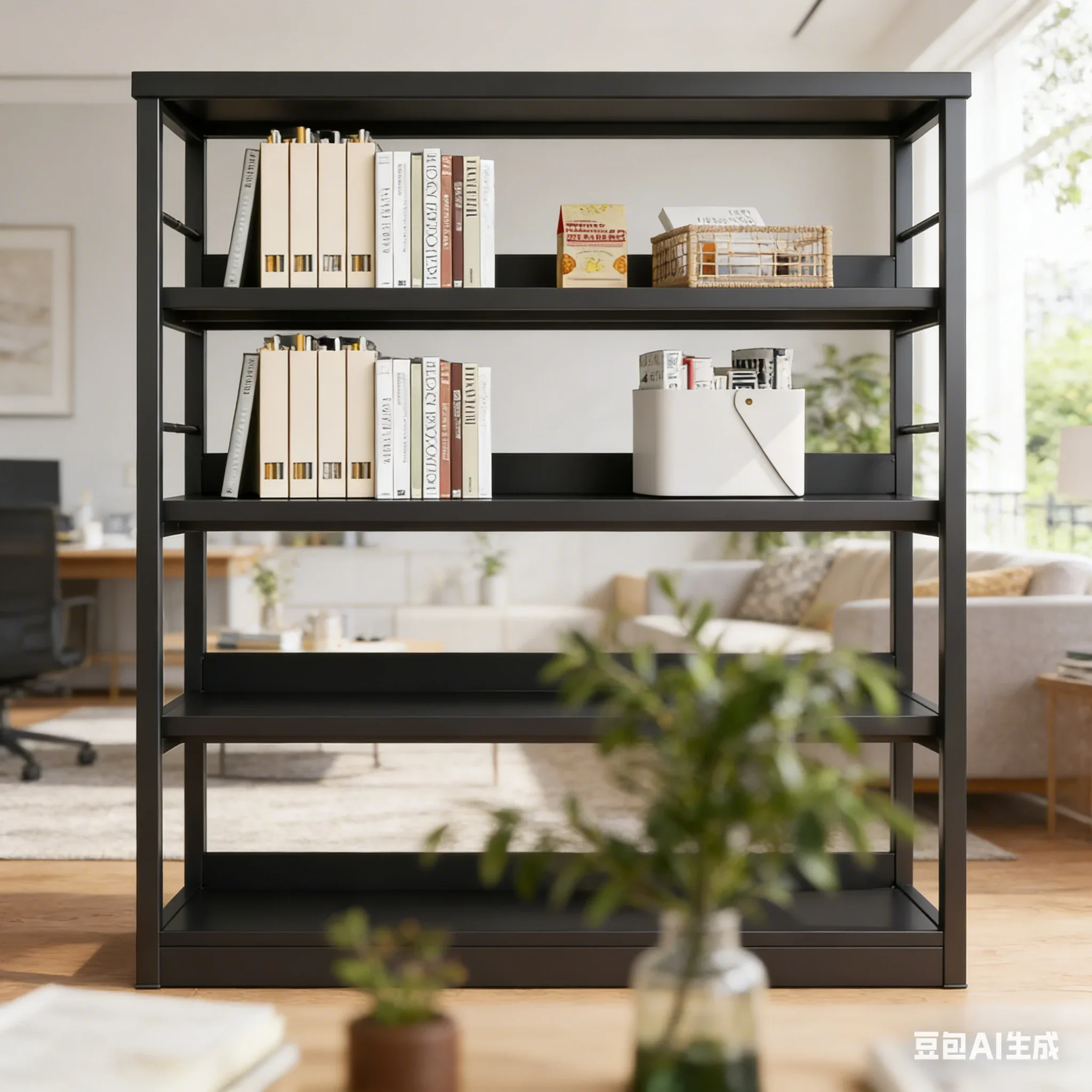 aoliviya-libreria-moderna-da-terra-con-struttura-in-ferro-scaffale-portaoggetti-semplice-a-piu-livelli-per-soggiorno-e-ufficio