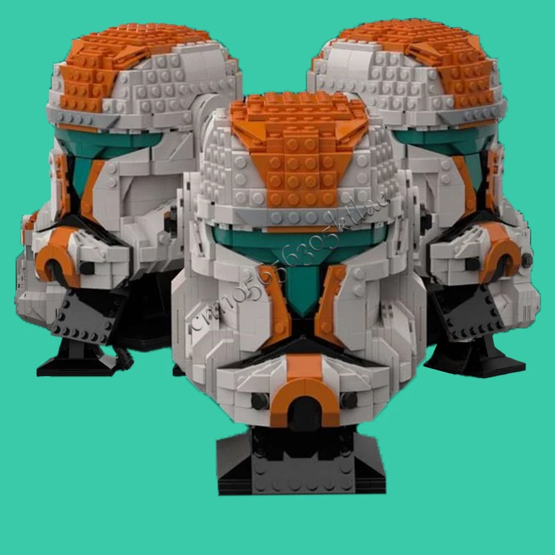 857 Uds Star Plan casco MOC clon Commando líder modelo DIY rompecabezas personalizado arquitectura educación ensamblaje modelo cumpleaños Xma juguete