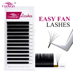 Easy Fanning Eyelash Extensions Blooming Eyelashes Flare Eyelashes Russian Volume Auto Fan Eyelashes Natural Cilia Silk Lashes