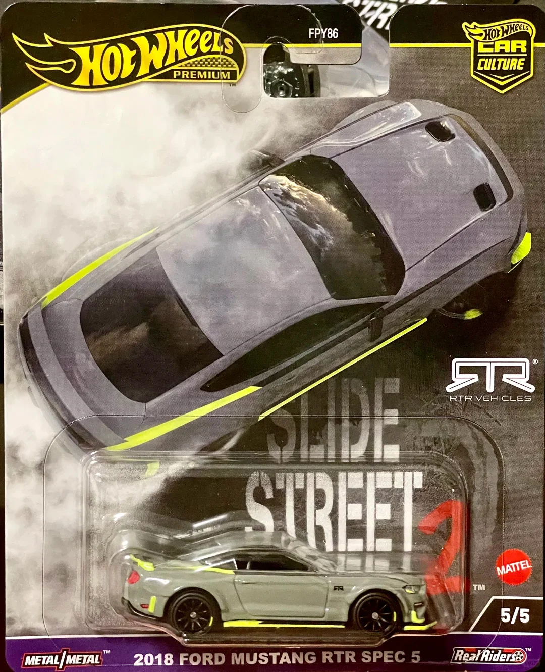 Hot Wheels Premium Car Culture Slide Street2 Nissan Lamborghini Toyota Ford Mustang 1:64 Automodell Legierung Sammlerfahrzeug Spielzeug