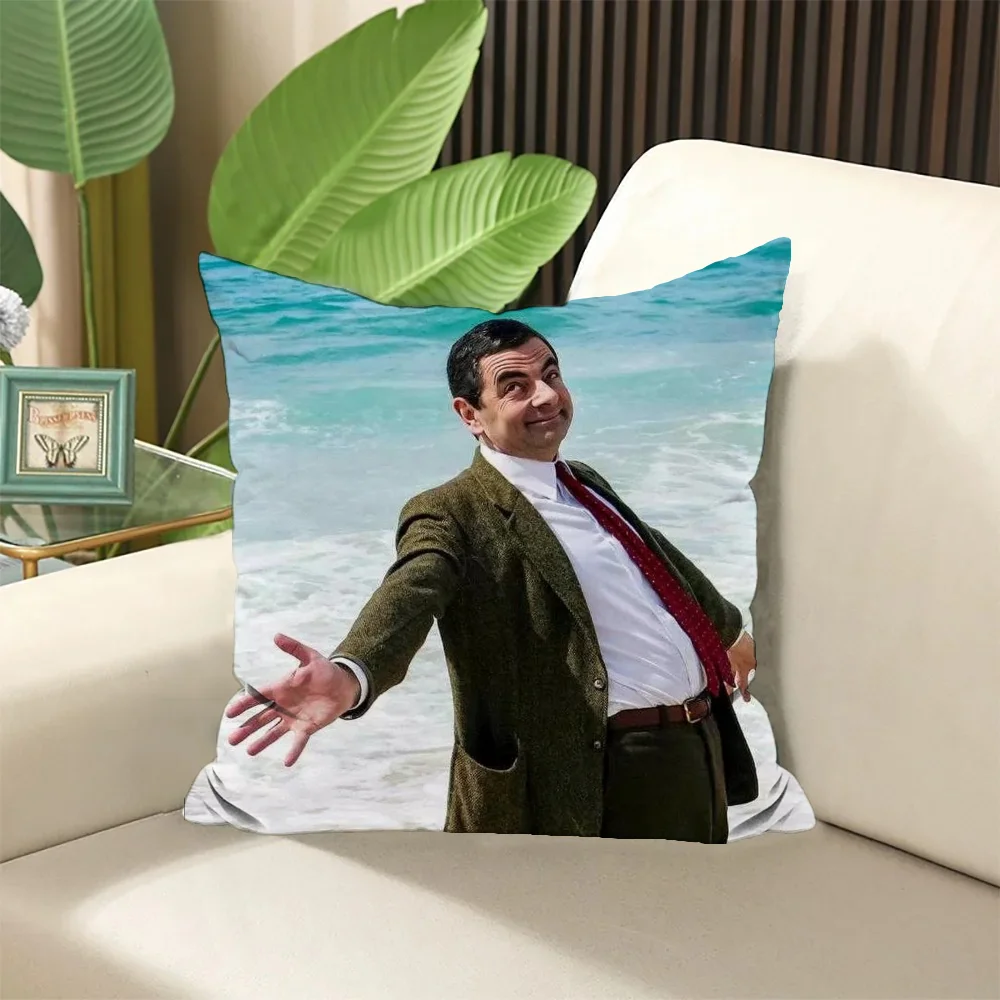 Mr. Bean Decorative Pillowcase Room Decorating Items Ornamental Pillow Cushion Cover Home Sleeping Pillows Cushions Covers Sofa