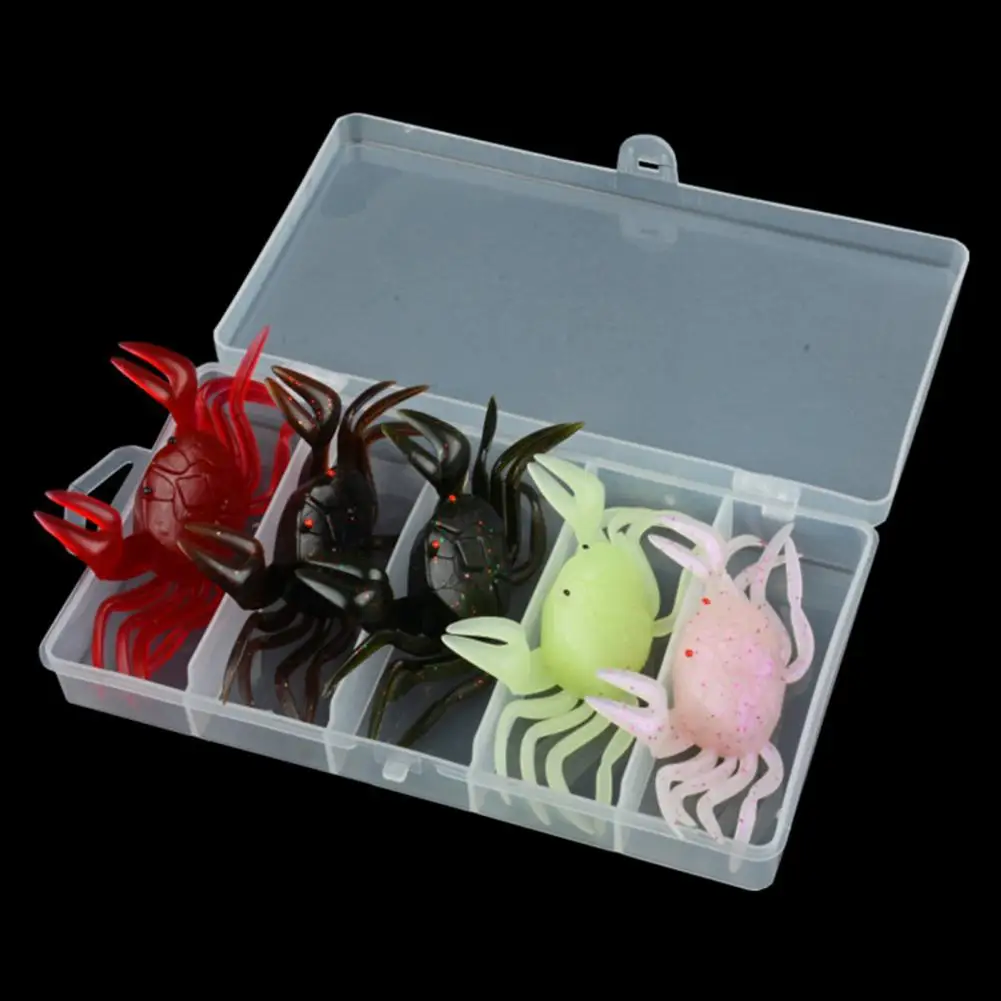 

Soft Crab Bait Simulated Crab Bait Colorful Pvc Soft Crab Lure for Freshwater Fishing Long Casting Bionic Bait Artificial